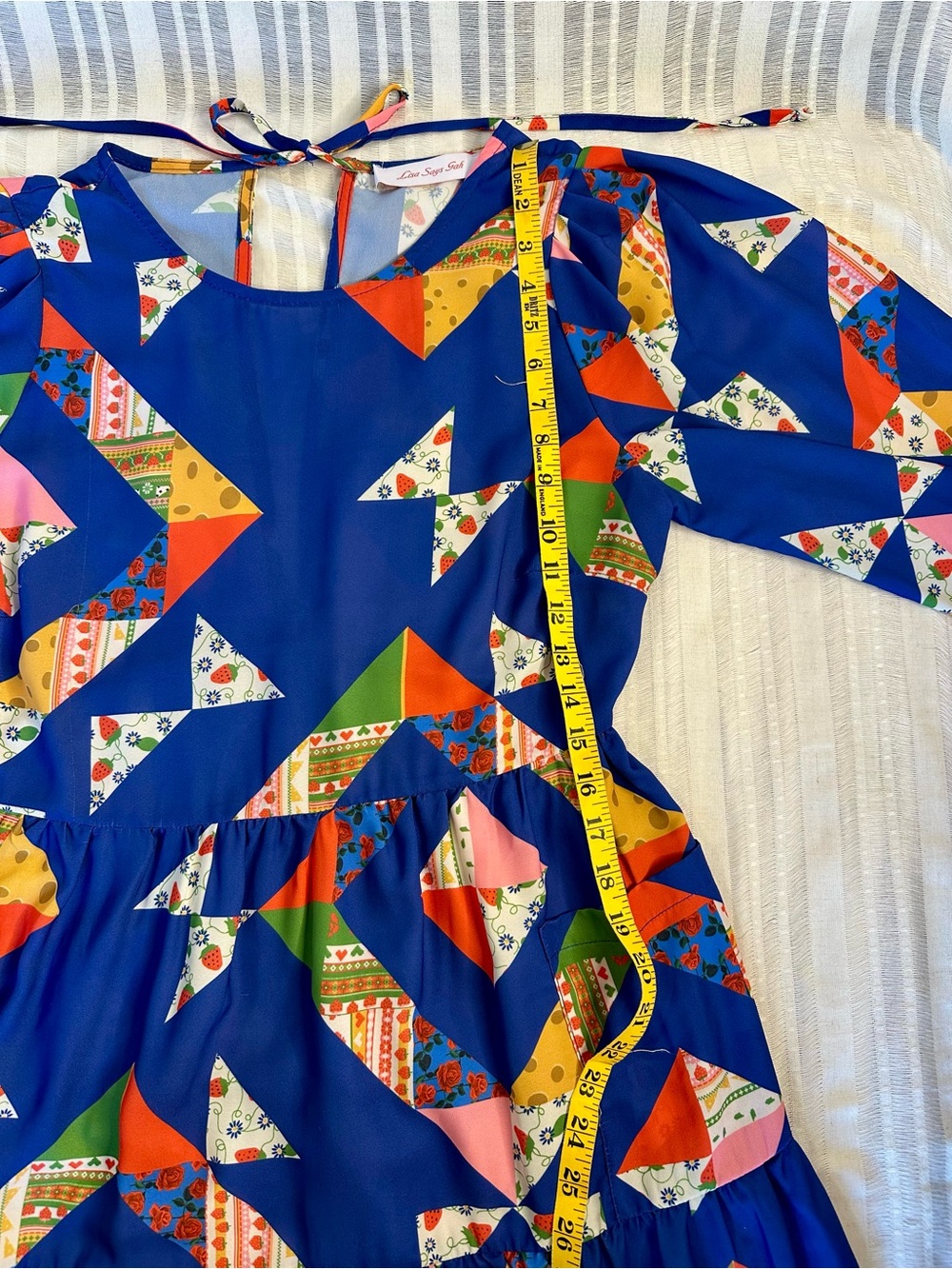 Lisa Says Gah Maxine Midi Dress Alpine Quilt - Picture 10 of 12